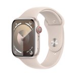 Apple Watch Series 9 GPS 45 mm Aluminio y Correa deportiva Blanca (Starlight) MR973QC/A - Talla M/L