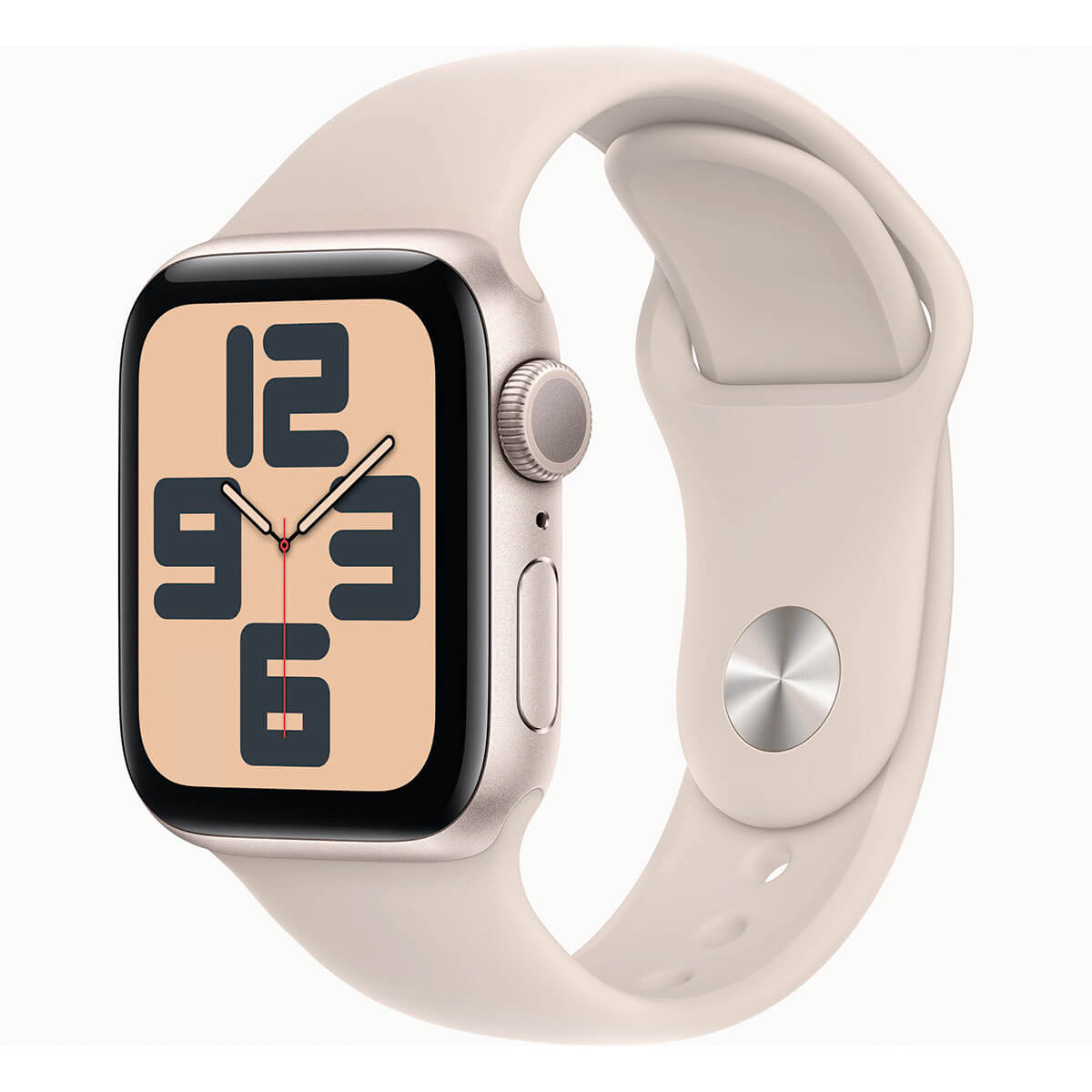 Apple Watch SE (2ª Gen) 2023 GPS 40mm Aluminio y Correa Deportiva Blanco (Starlight) – Talla M/L
