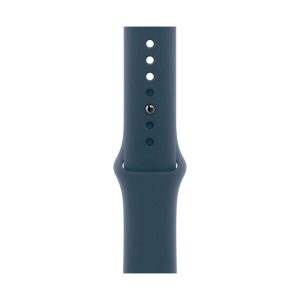 Apple Watch Series 9 GPS + Cellular 41 mm Aluminio Plata y Correa deportiva Azul (Storm Blue) MRHX3QL/A - Talla M/L