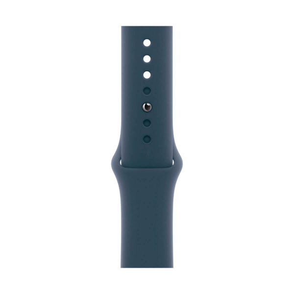 Apple Watch Series 9 GPS + Cellular 41 mm Aluminio Plata y Correa deportiva Azul (Storm Blue) MRHX3QL/A - Talla M/L