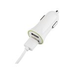 Movitel Dual Cargador de coche 2x USB-A 3.100 mAh Blanco