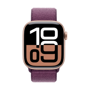 Apple Watch Series 10 GPS 46mm Aluminio Rosa Oro y Correa Deportiva Loop Ciruela (Plum) - DESPRECINTADO