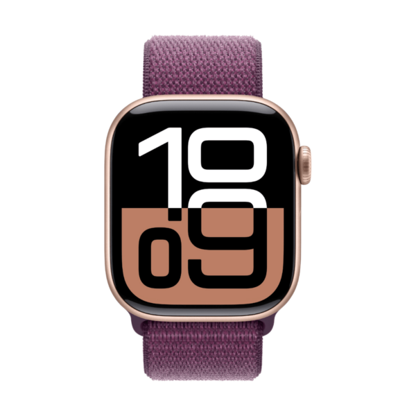 Apple Watch Series 10 GPS 46mm Aluminio Rosa Oro y Correa Deportiva Loop Ciruela (Plum) - DESPRECINTADO