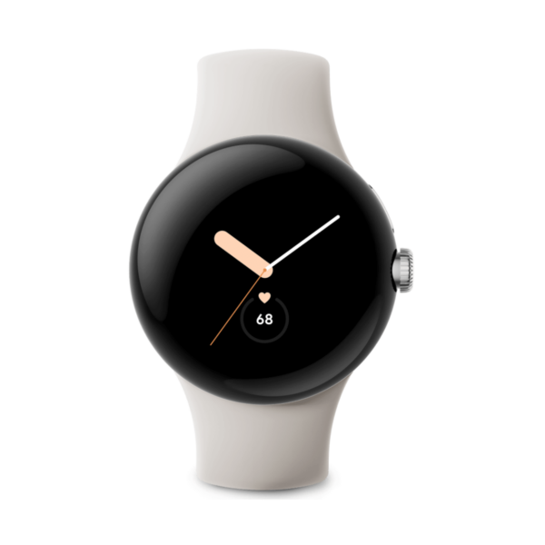 Google Pixel Watch LTE 41mm Plata (Polished Silver) y Correa Deportiva Beige (Chalk)