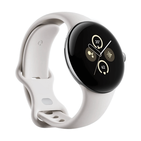 Google Pixel Watch LTE 41mm Plata (Polished Silver) y Correa Deportiva Beige (Chalk)
