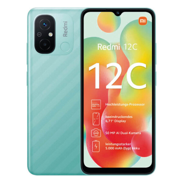 Xiaomi Redmi 12C 4GB/128GB Verde (Mint Green) Dual SIM 22126RN91Y - SEMINUEVO