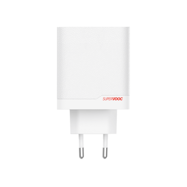 OnePlus Charger SUPERVOOC 120W Dual Port Cargador de Carga Rápida USB-C con Cable Blanco
